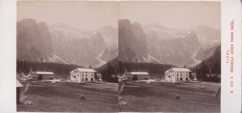 Tirol - A. BrÃ¼ckele Gegen Rauhe Geisl: N. 2711.