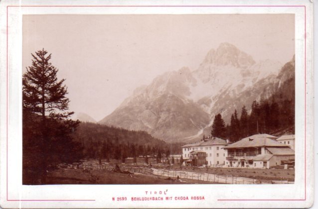 Tirol: N. 2659. Schluderbach mit Croda Rossa [Carbonin con la …