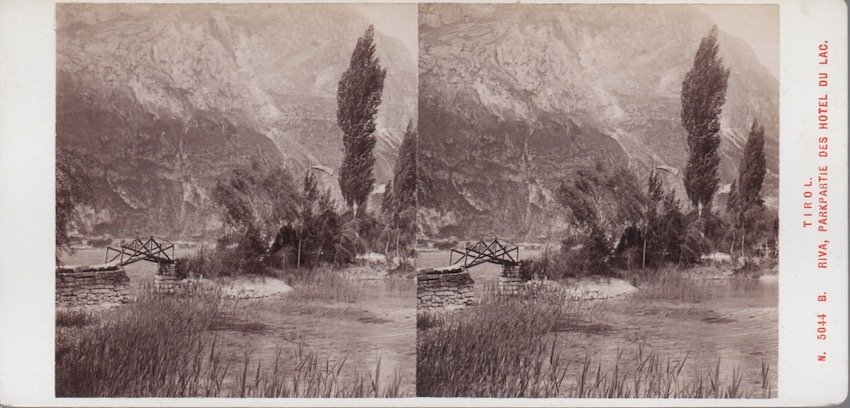 Tirol, Riva, Parkpartie des Hotel du Lac, N: 5044.