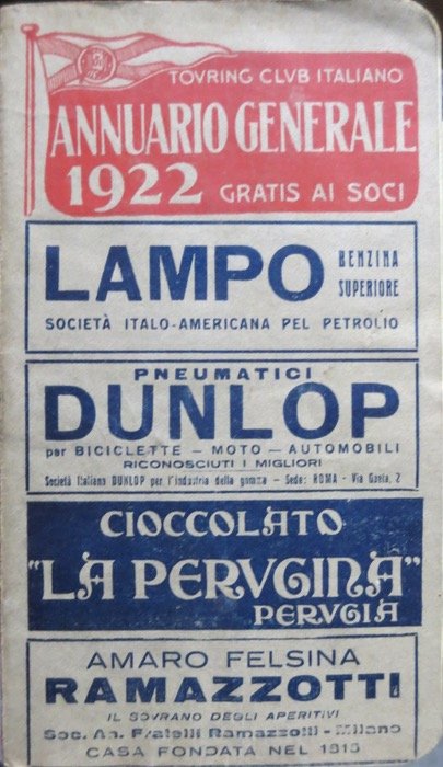 Touring Club Italiano: annuario generale: 1922.
