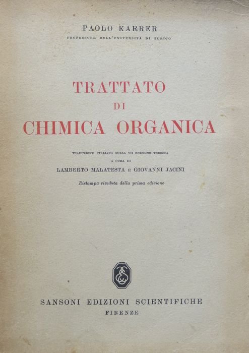 Trattato di chimica organica.