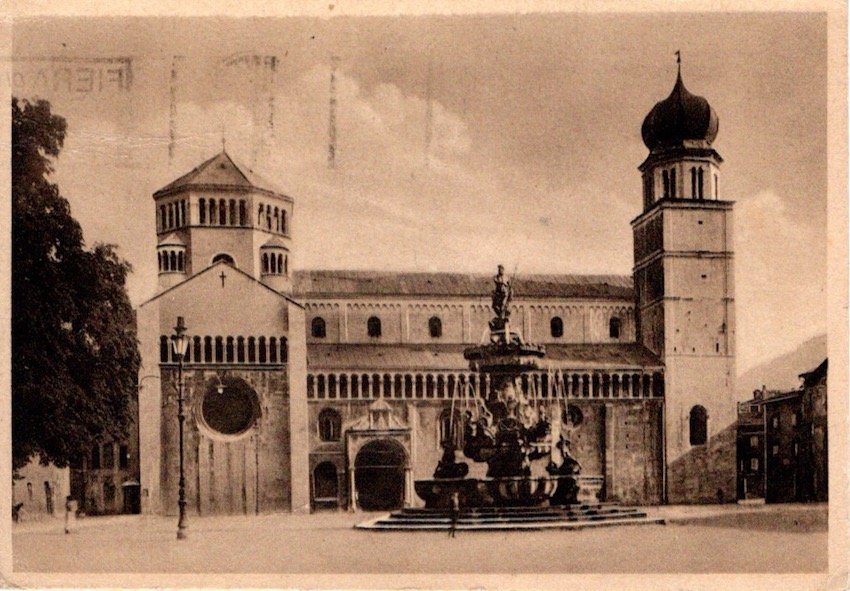 Trent, Il Duomo e il Fontana del Nettuno.