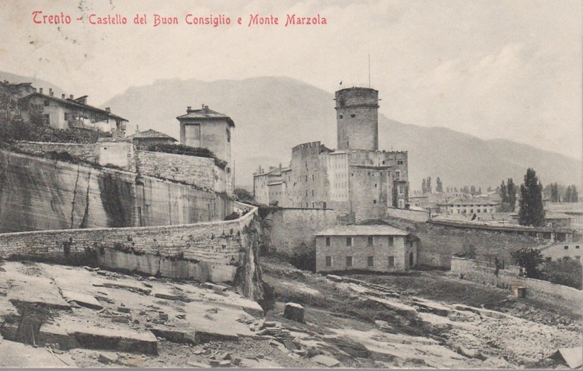 Trento - Castello del Buon Consiglio e Monte Marzola.