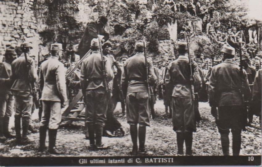 Trento - Gli ultimi istanti di C. Battisti.