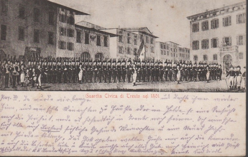 Trento - Guardia Civica di Trento nel 1801.
