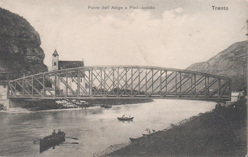 Trento - Ponte dell'Adige e Piedicastello.