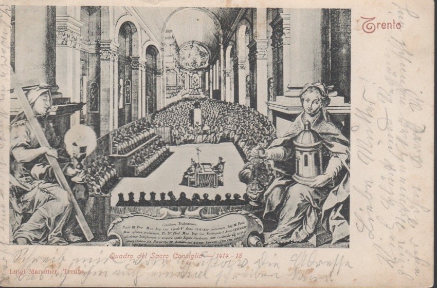 Trento - Quadro del Sacro Concilio.