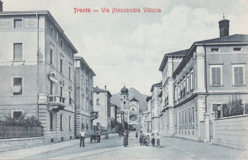 Trento - Via Alessandro Vittoria.