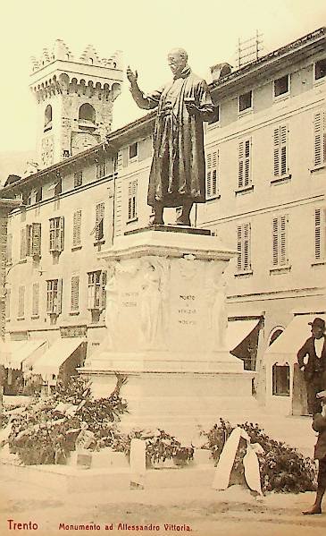 Trento. Monumento ad Alessandro Vittoria.