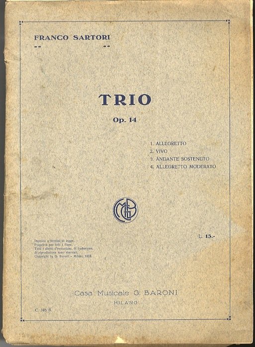 Trio: op. 14.