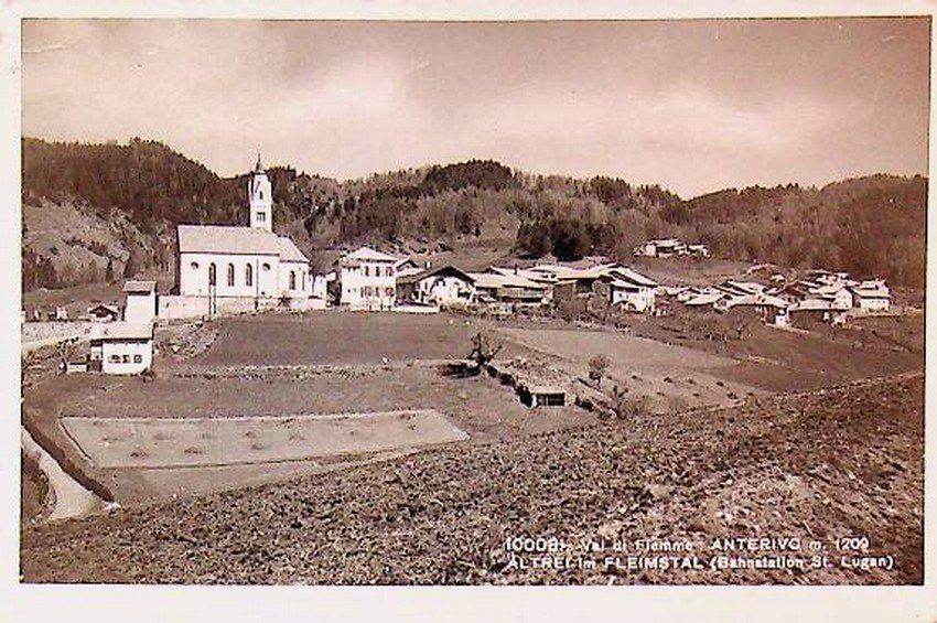 Val di Fiemme: Anterivo m. 1209. Altrei im Fleimstal (Bahnstation …