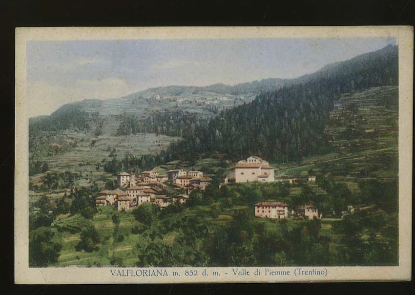 Valfloriana m. 852 d. m. Valle di Fiemme (Trentino).