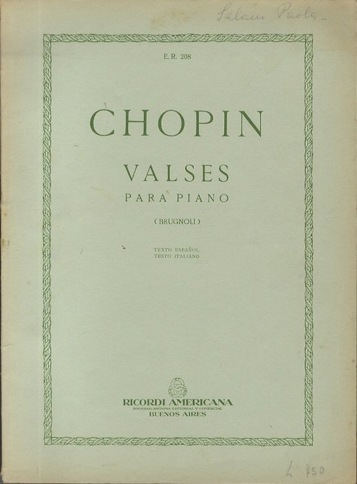 Valses para piano (Brugnoli).