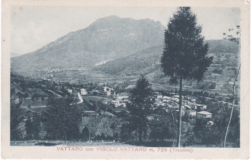 Vattaro con Vigolo Vattaro m. 725. (Trentino).