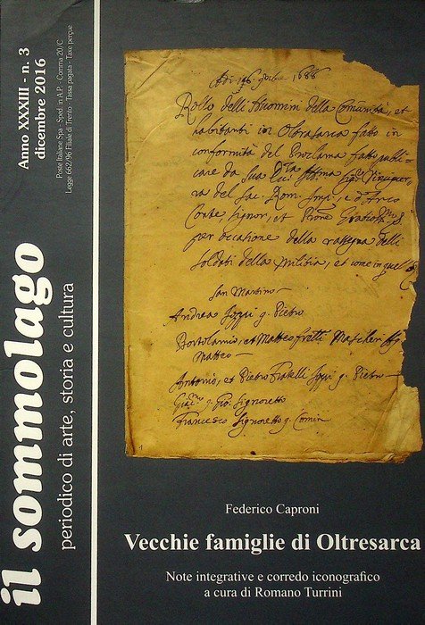 Vecchie famiglie di Oltresarca: note integrative e corredo iconografico. | Immagine principale