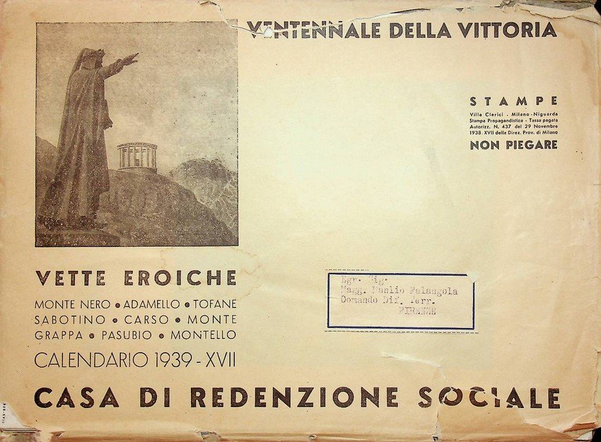 Vette eroiche: calendario 1939.