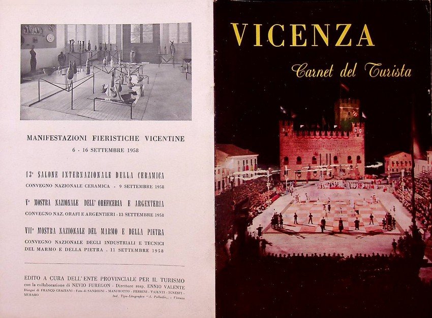 Vicenza, Carnet del turista. Primavera-Estate 1958.