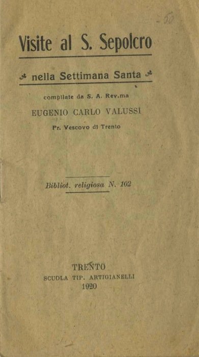 Visite al S. Sepolcro nella Settimana santa.