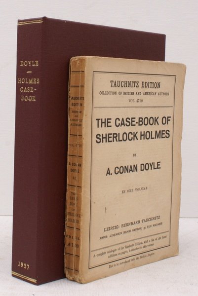 The Case-Book of Sherlock Holmes. [Tauchnitz Edition]. IN SOLANDER CASE