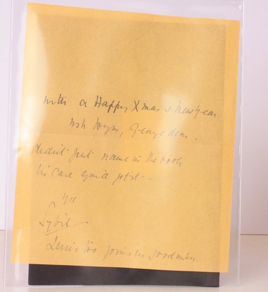 A.L.s at Christmas and New Year. A.L.S FROM SYBIL THORNDIKE | Immagine principale