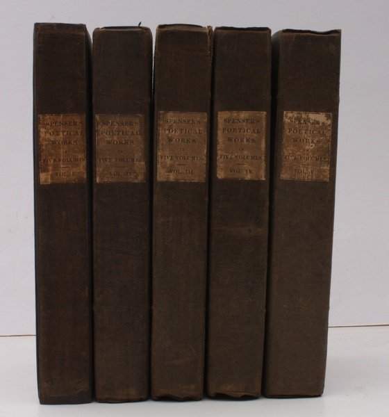 The Poetical Works of Edmund Spenser. In Five Volumes. COMPLETE …