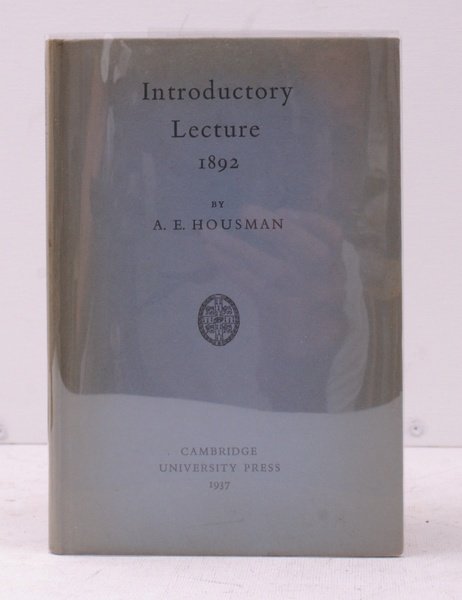 Introductory Lecture. Delivered before the Faculties of Arts and Laws …