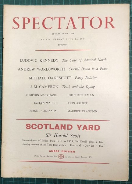 'Dropmore Press Makes Good' [review in] Spectator No. 6577. July …