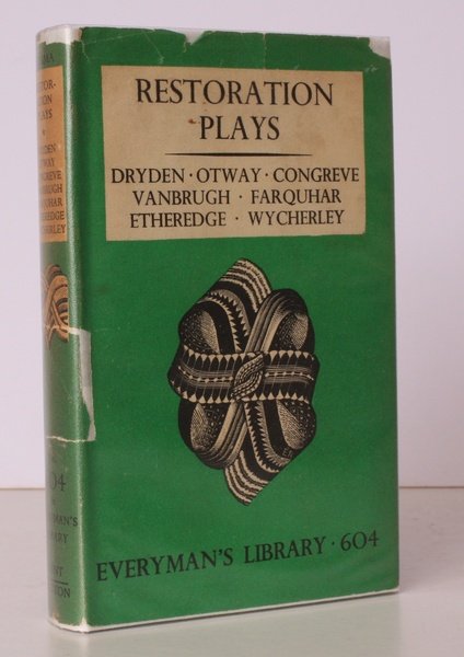 Restoration Plays from Dryden to Farquhar. [Introduction by Sir Edmund …