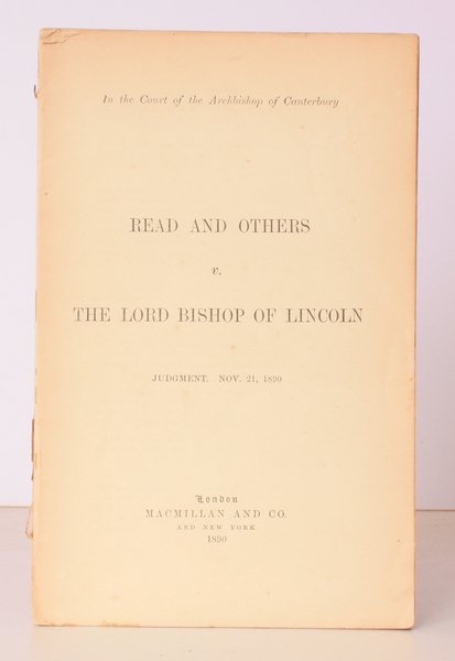 In the Court of the Archbishop of Canterbury [Benson]. Read …