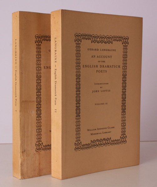 An Account of the English Dramatick Poets (1691). Introduction by …