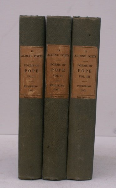 The Poetical Works of Alexander Pope. [Aldine Edition]. SPLENDID SET … | Immagine principale