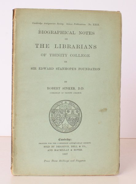 Biographical Notes on the Librarians of Trinity College on Sir …