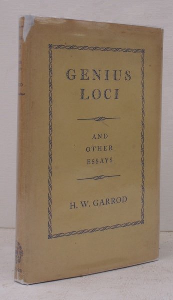 Genius Loci and other Essays. NEAR FINE COPY IN UNCLIPPED …