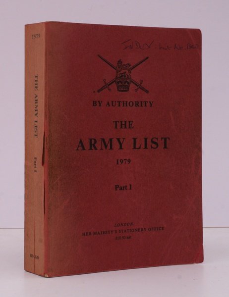 The Army List. 1979. Part I. BRIGHT, CLEAN COPY