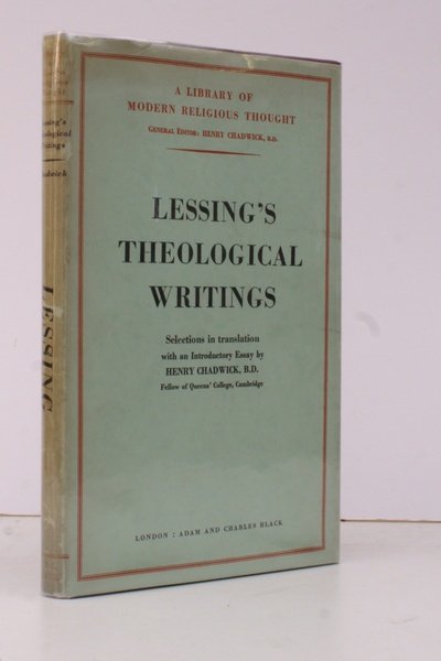 Lessing's Theological Writings. Selections in Translation with an Introductory Essay. …