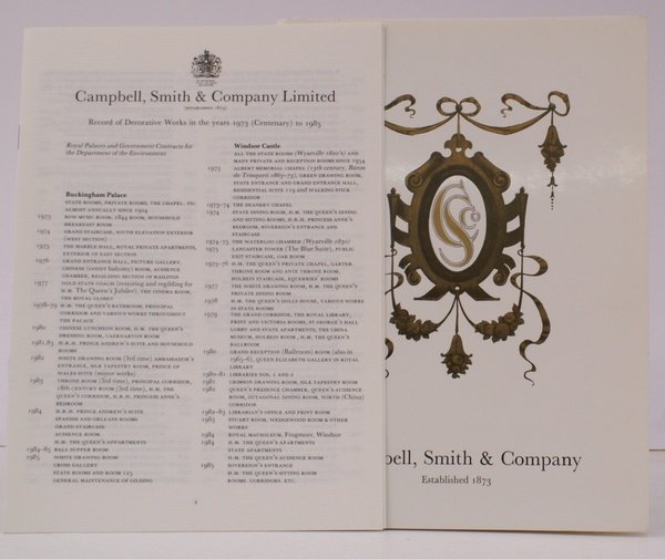 Campbell, Smith & Company. Over a Century of Decorative Craftsmanship. …