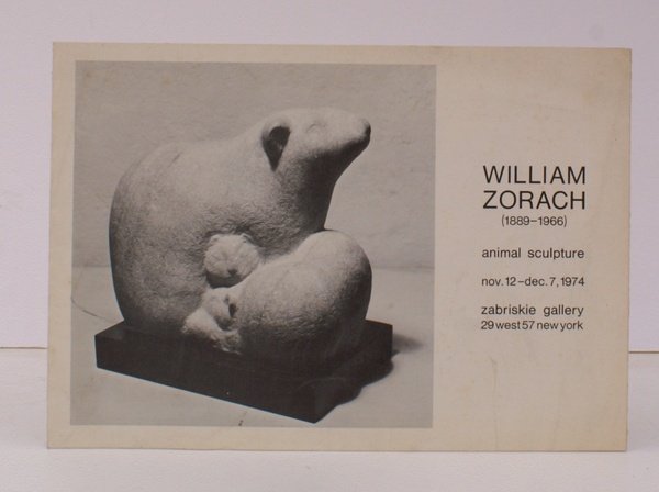 Animal Sculpture. 12 November to 7 December 1974.