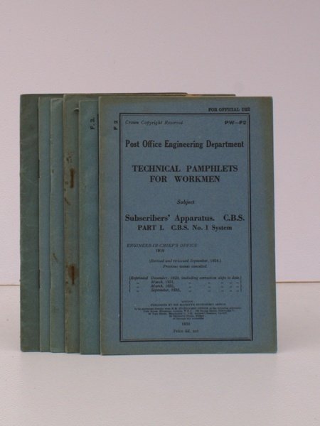 Technical Pamphlets for Workmen. [Group F]. [GOOD COLLECTION, WANTING TWO …