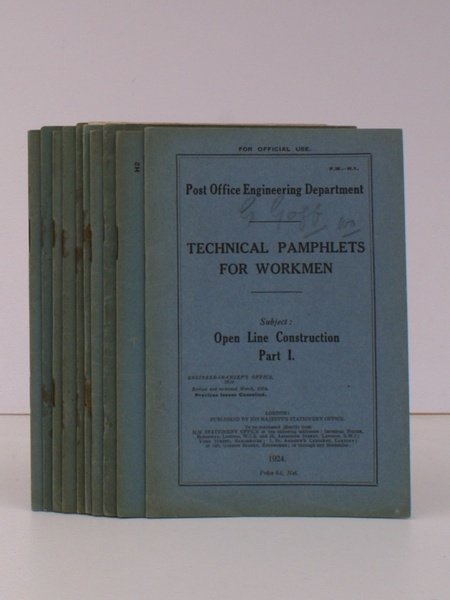 Technical Pamphlets for Workmen. [Group H]. COMPLETE SET IN ORIGINAL …