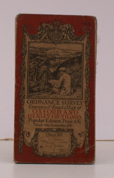 Ordnance Survey Contoured Road Map of Oxford and Henley-on-Thames. Sheet …