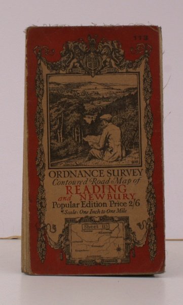 Ordnance Survey Contoured Road Map of Reading and Newbury. Sheet …