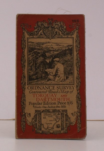 Ordnance Survey Contoured Road Map of Torquay and Dartmouth. Sheet …