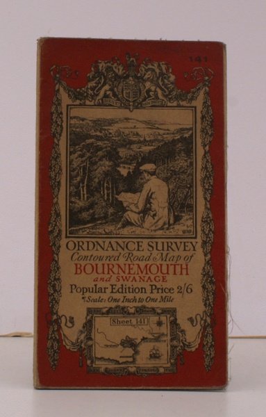 Ordnance Survey Contoured Road Map of Bournemouth and Swanage. Sheet …