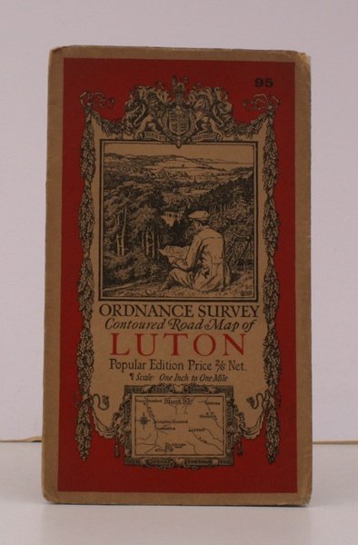 Ordnance Survey Contoured Road Map of Luton. Sheet 95. Scale: …
