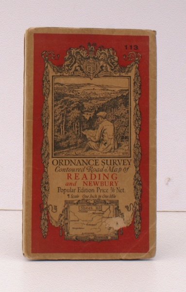Ordnance Survey Contoured Road Map of Reading and Newbury. Popular …