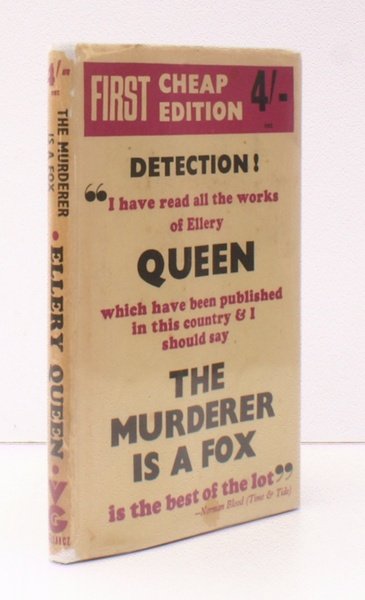 The Murderer is a Fox. [Second Impression]. FIRST CHEAP EDITION …