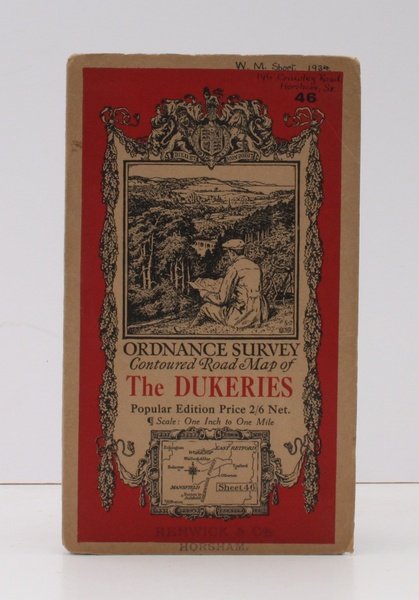 Ordnance Survey Contoured Road Map of The Dukeries. Popular Edition. …