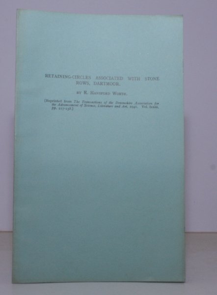 Retaining-Circles associated with Stone Rows, Dartmoor. NEAR FINE COPY