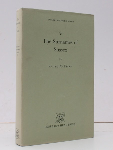The Surnames of Sussex. NEAR FINE COPY IN UNCLIPPED DUSTWRAPPER