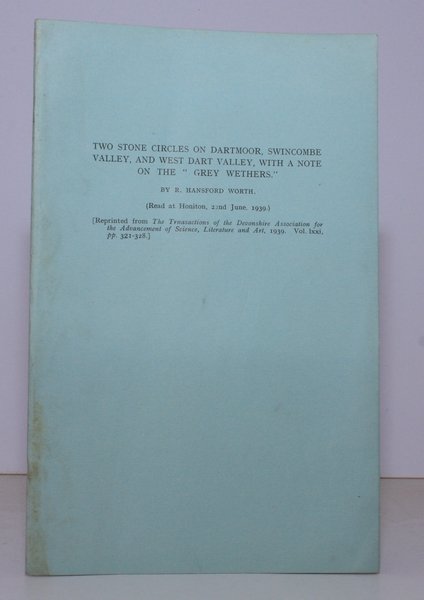 Two Stone Circles on Dartmoor. Swincombe Valley and West Dart …